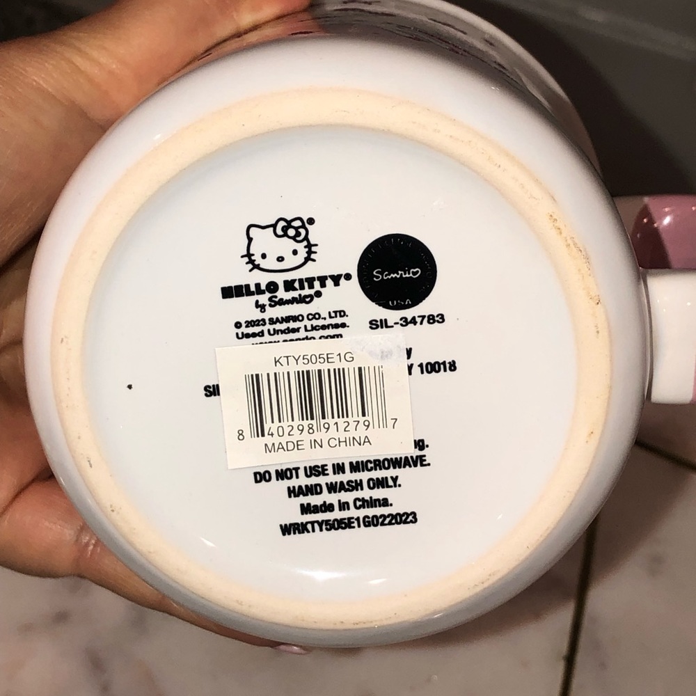 ✨NWT✨ Hello Kitty Sanrio Unicorn Sparkle Glitter Ceramic Mug - Picture 5 of 6